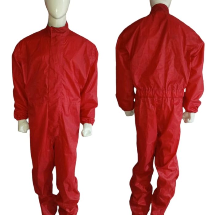 Go Kart Waterproof Weather Driving Rain Suit Circuit Racing Red