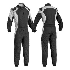 Go Kart Cardura Race Suit Grey/Black