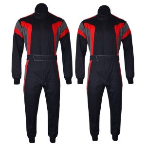 Go Kart Cardura Race Suit Red/Grey/Black
