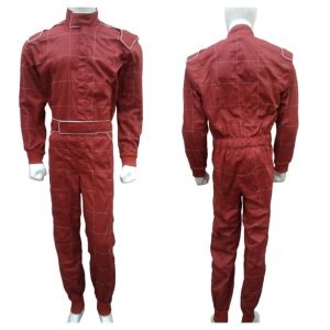 Go Kart Cotton Hobby Single Layer Race Suit Red