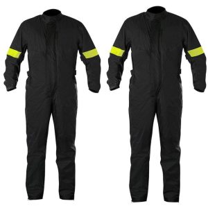 Go Kart Waterproof Weather Driving Rain Suit Circuit Racing Black/Yellow
