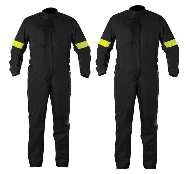 Go Kart Waterproof Weather Driving Rain Suit Circuit Racing Black/Yellow