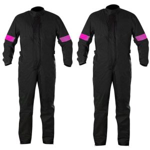 Go Kart Waterproof Weather Driving Rain Suit Circuit Racing Pink/Black
