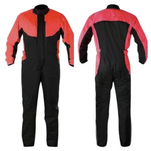 Go Kart Waterproof Weather Driving Rain Suit Circuit Racing Red/Black