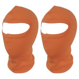Orange Go Kart Cotton Balaclava | Breathable Karting Face Mask