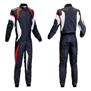 Go Kart Cardura Race Suit Navy/White/Red