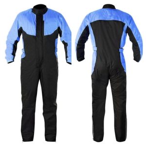 Go Kart Waterproof Weather Driving Rain Suit Circuit Racing Blue/Black