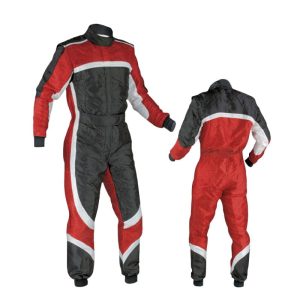 Go Kart Cardura Race Suit Red/Black/Silver