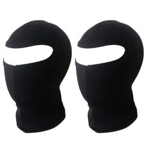 Black Go Kart Cotton Balaclava | Breathable Karting Face Mask